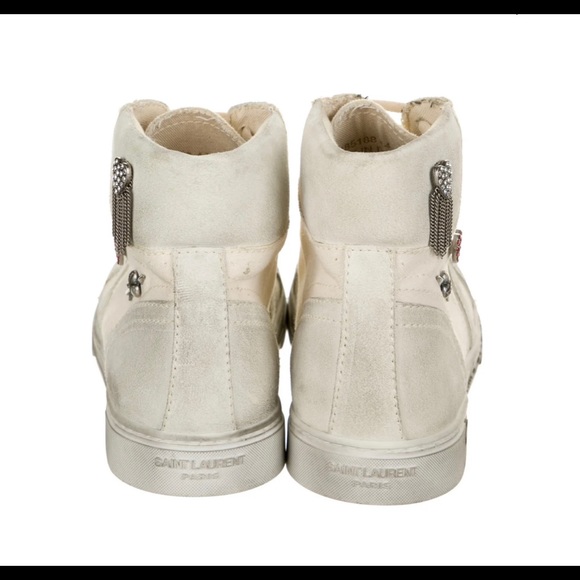 Saint Laurent size 43.5 high top used sneaker. - Picture 2 of 4